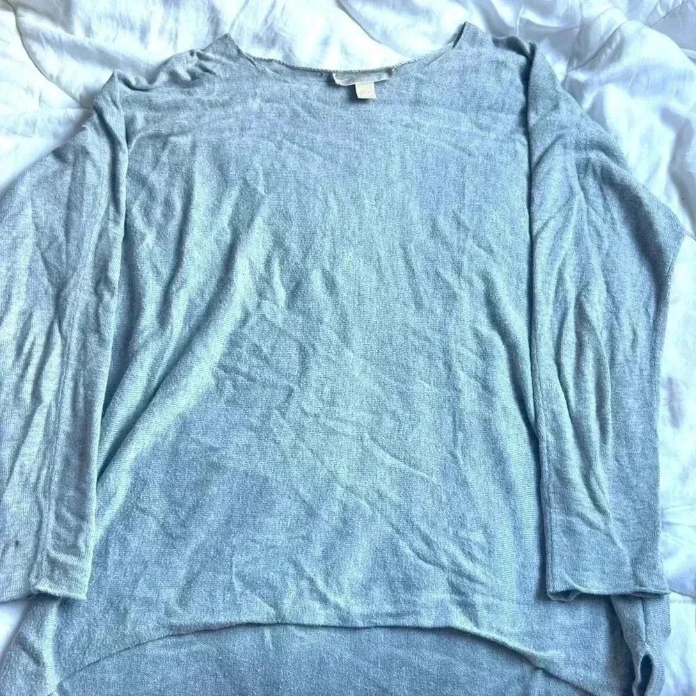 Michael Kors Soft Grey Sweater Hi-Low Back
